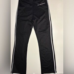 Woman’s Boca Athletic Side-Stripe Track Pants in Classic Black Size 10-12